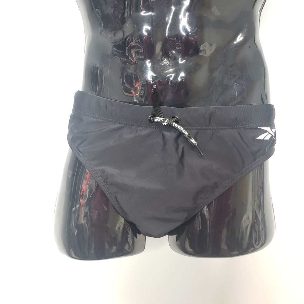 Reebok Men's Swimwear Tech Knit Swim Black Size Large - Picture 7 of 14